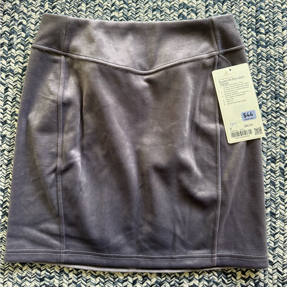 Lululemon Scuba High-Rise Mini Skirt *Velvet